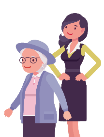 Nonna e Mamma in piedi